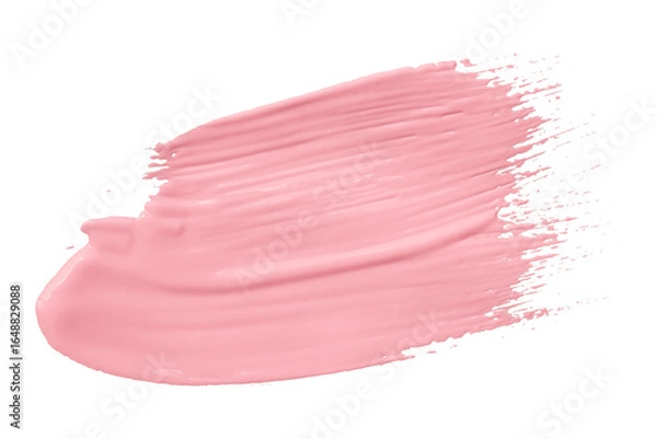 Obraz Pink brush isolated on transparent background