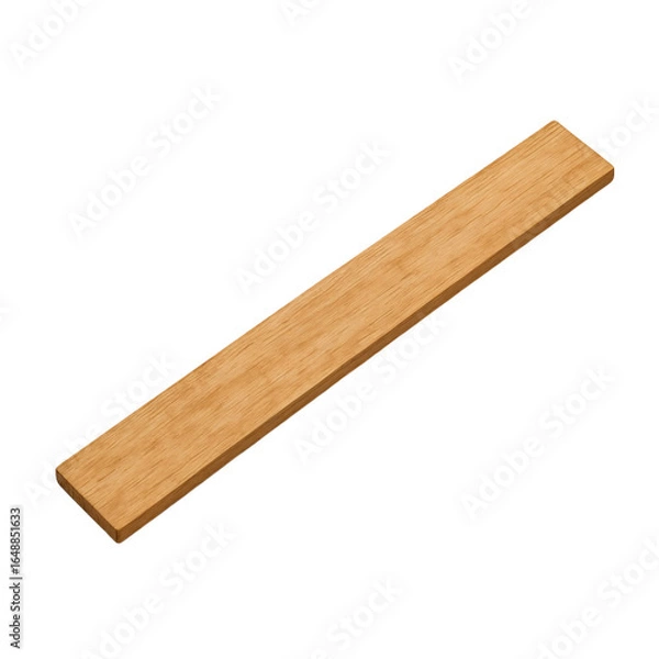 Fototapeta Rectangular Wooden Plank Piece