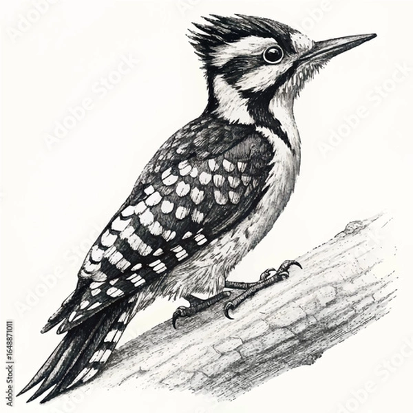 Obraz The Woodpecker on a branch