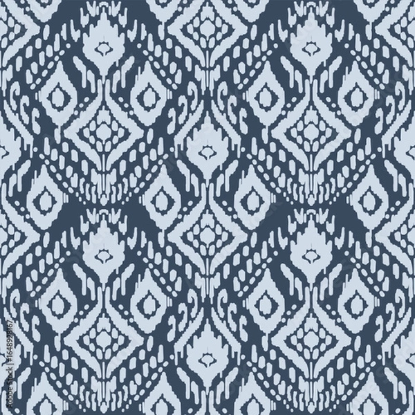 Fototapeta Ethnic background, seamless pattern, fabric traditional, motif ornament, ikat pattern, seamless geometric, doodles line, geometric and tribal-inspired, freehand drawing design, handmade Pattern.
