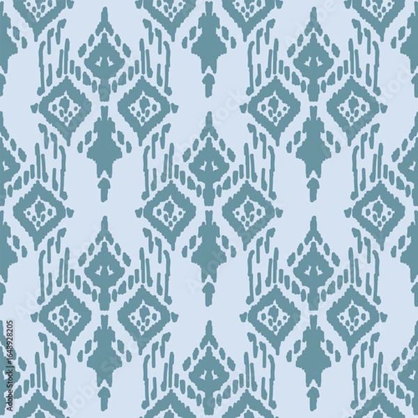 Fototapeta Ethnic background, seamless pattern, fabric traditional, motif ornament, ikat pattern, seamless geometric, doodles line, geometric and tribal-inspired, freehand drawing design, handmade Pattern.
