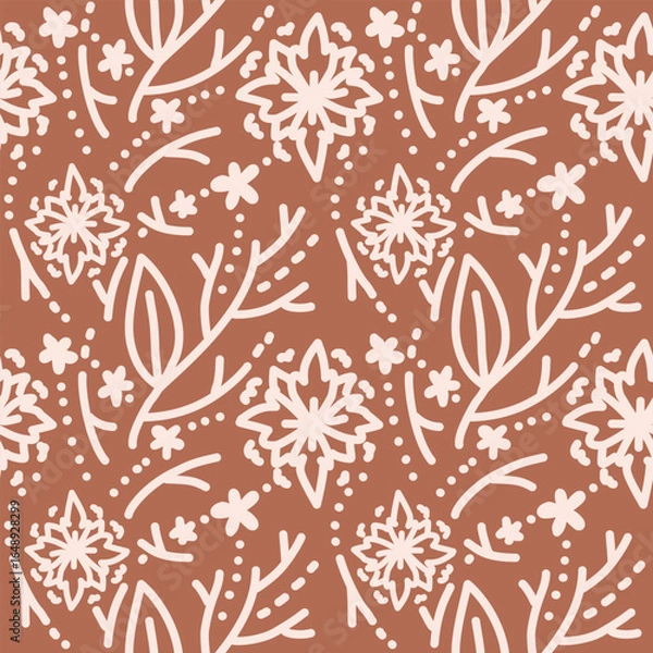 Fototapeta Ethnic background, seamless pattern, fabric traditional, motif ornament, ikat pattern, seamless geometric, doodles line, geometric and tribal-inspired, freehand drawing design, handmade Pattern.
