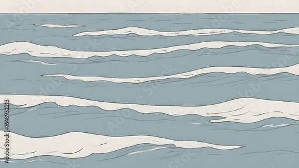 Fototapeta waves on the beach