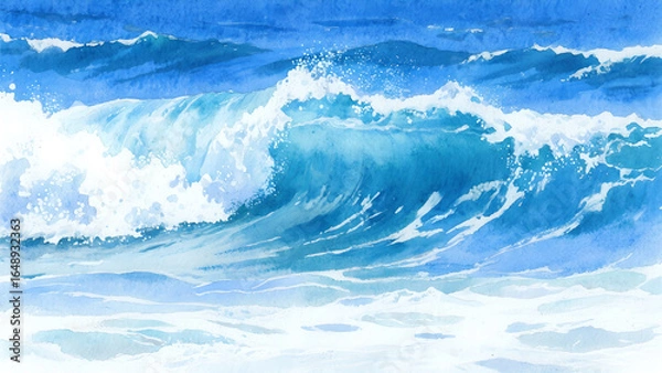 Fototapeta water wave background