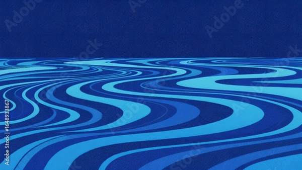 Fototapeta blue water ripples in pool