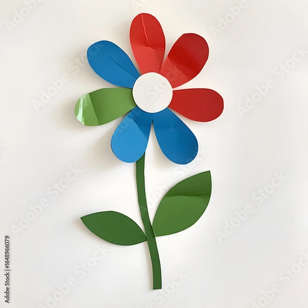 Obraz colorful flower on white background