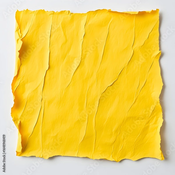 Obraz yellow crumpled paper