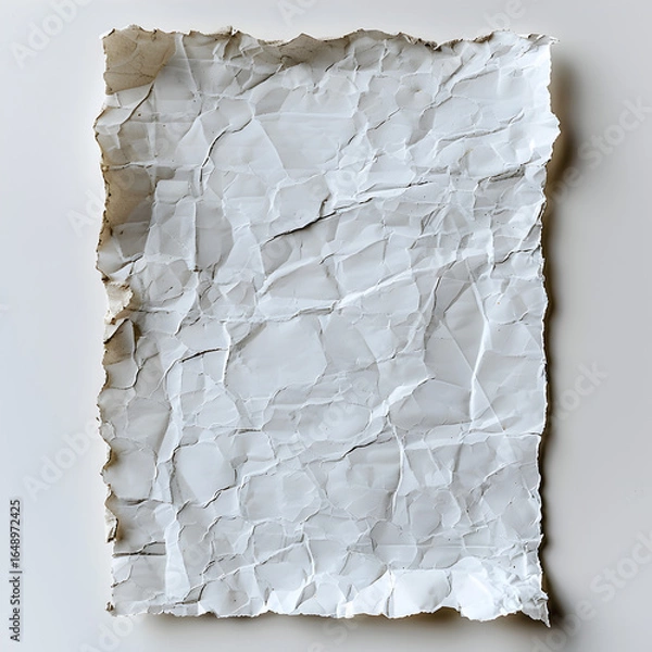 Obraz old paper on white background