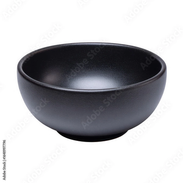 Obraz Empty black ceramic bowl 