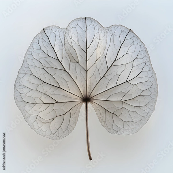 Fototapeta leaf on white background