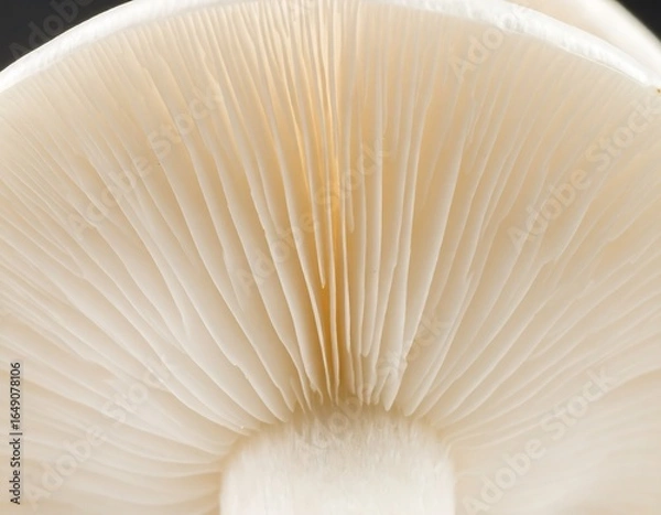 Fototapeta Close-up of a mushroom's underside