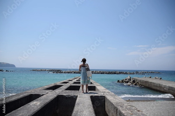 Obraz 新島 前浜海岸