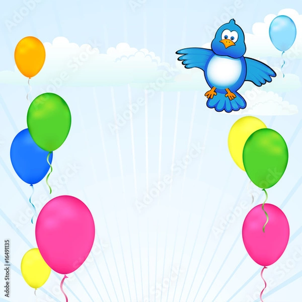 Obraz Twitter Bird Celebration