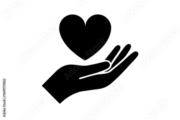 Obraz Close-up of hands forming a heart shape, a romantic symbol of love, care, and health, perfect for Valentine's Day concepts