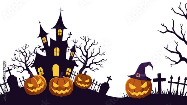 Obraz Halloween concept vector illustration