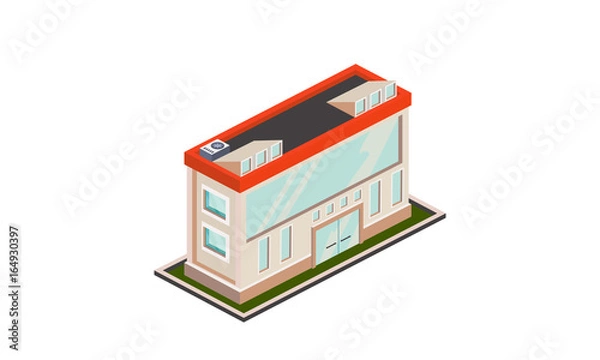 Obraz isometic building