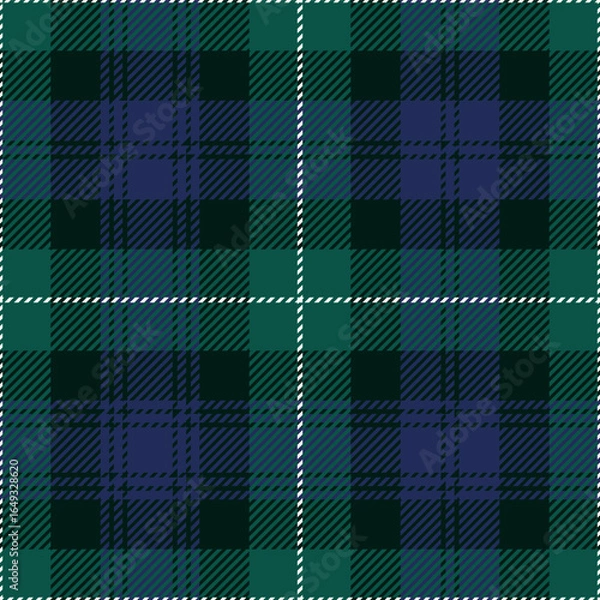 Fototapeta Lamont tartan plaid. Scottish pattern fabric swatch close-up. 