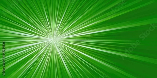 Obraz Abstract radial green background