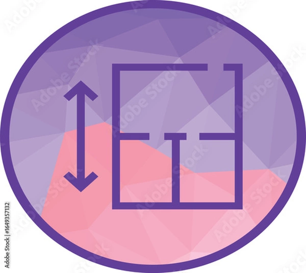 Obraz Swimming pool icon in modern geometric style. Ideal for summer, vacation, resort, recreation, spa, wellness, water activities, and architectural design projects