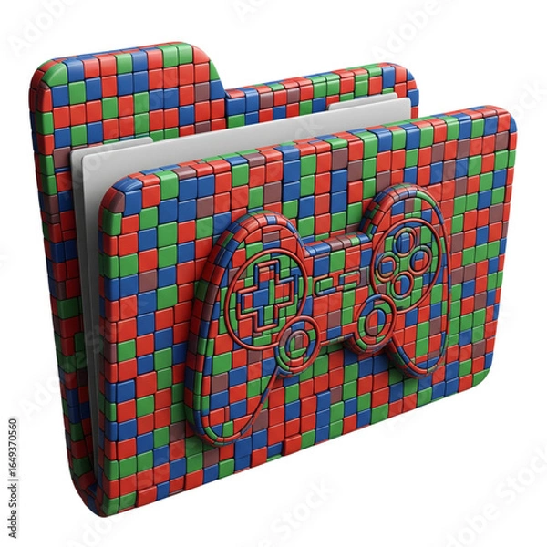 Obraz Game folder icon isolated on transparent background