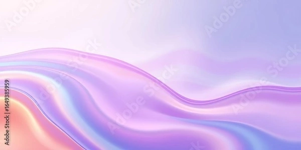 Fototapeta Fluid, swirling gradient backdrop with soft, ethereal ripples,  wallpaper,  futuristic