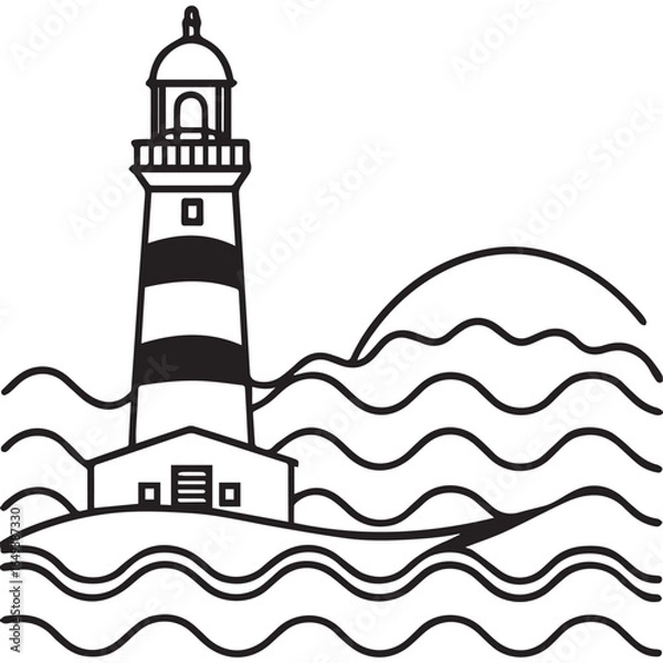 Obraz lighthouse on the beach