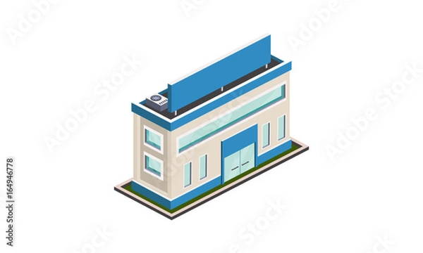 Obraz isometric building