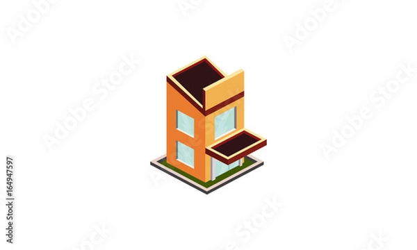 Obraz isometric building