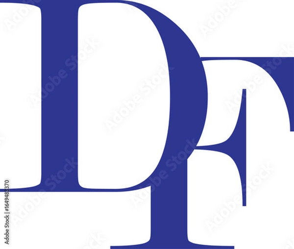 Obraz abstract new letter logo desing.