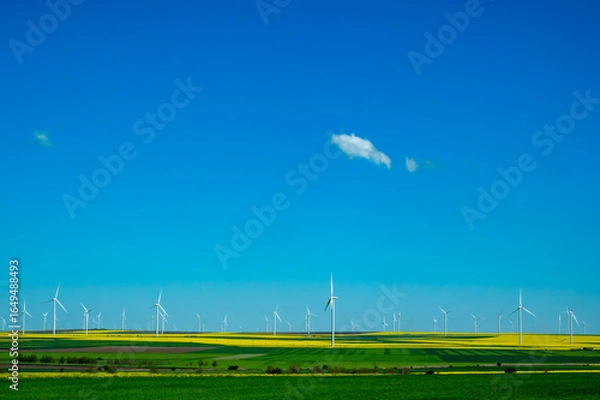 Obraz view of wind turbines