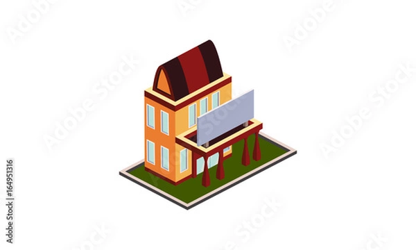 Obraz isometric building