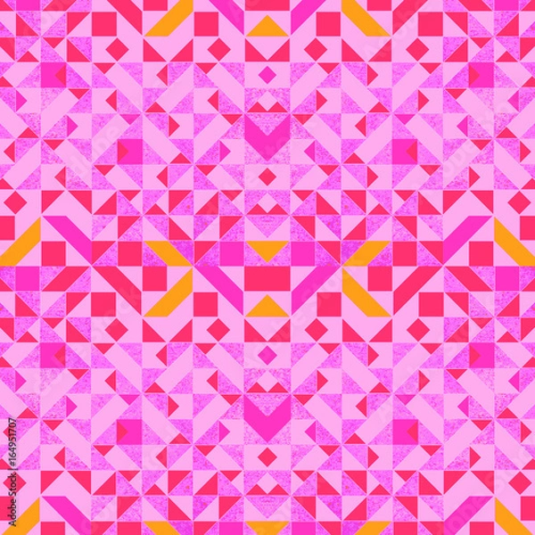 Obraz Geometric pink neon 