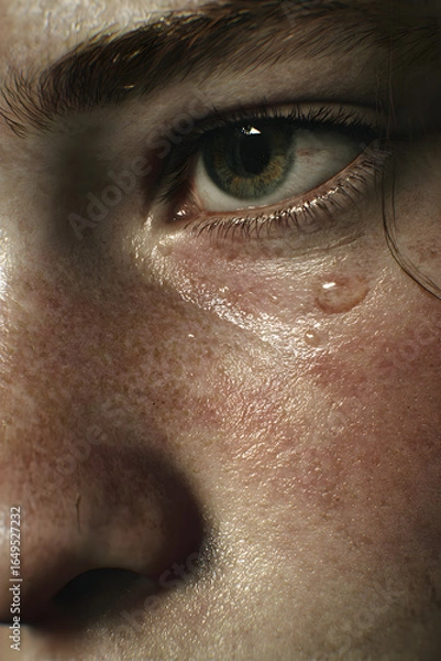 Obraz Heartwarming Emotional Moment: A Memorable Capture of Intense Human Connection, Eliciting Deep Emotions and Resonating Across Cultures