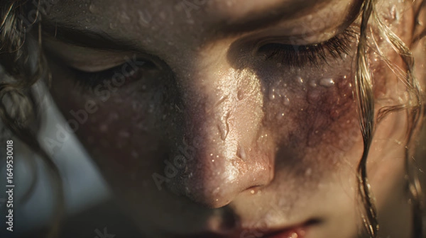 Fototapeta Heartwarming Emotional Moment: A Memorable Capture of Intense Human Connection, Eliciting Deep Emotions and Resonating Across Cultures