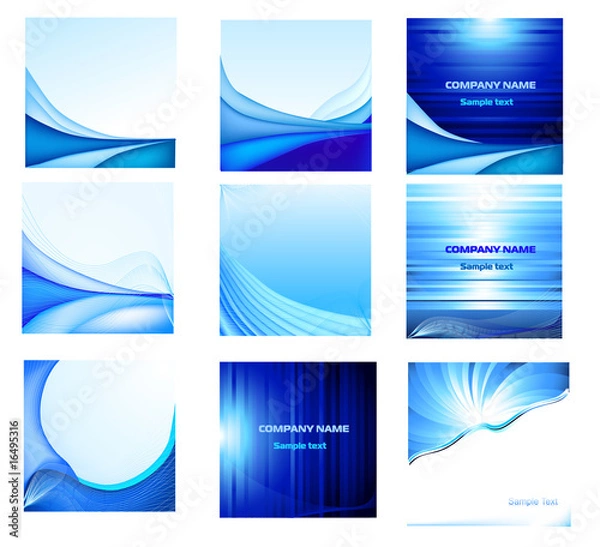 Obraz Abstract vector backgrounds set
