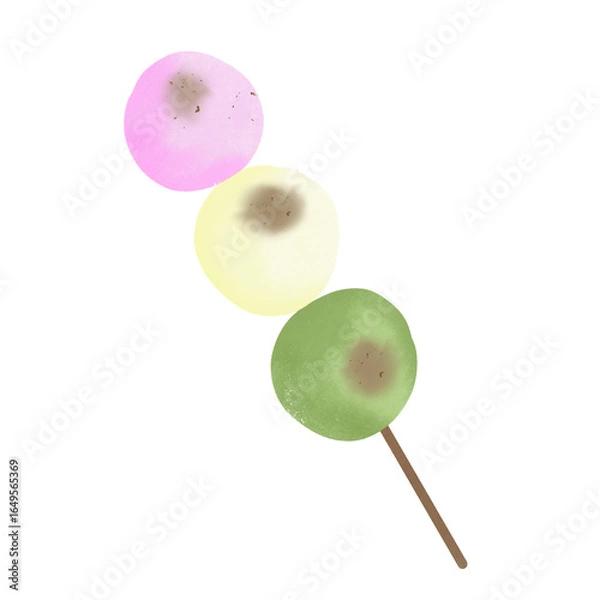 Obraz 団子, 花見団子, 和菓子, Dongo