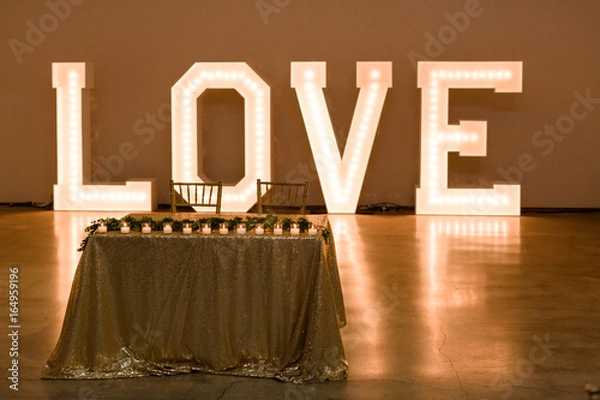 Obraz Love Lights Marquee