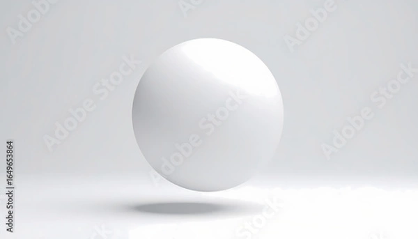 Fototapeta White egg isolated on neutral background