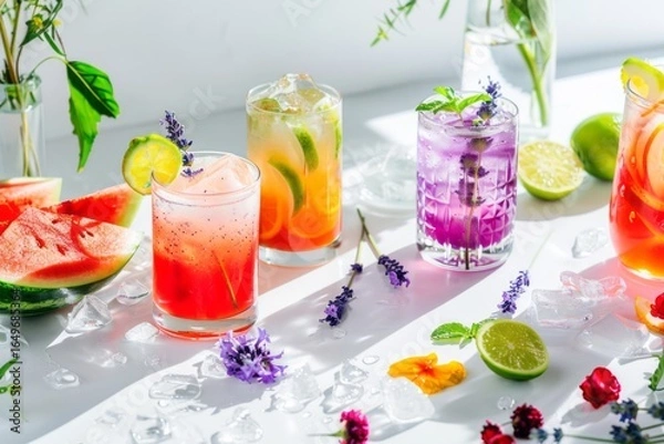 Fototapeta Color Pop Summer Beverages