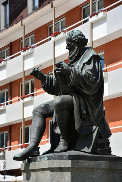 Fototapeta Nuremberg, Bavaria, Germany: Monument to Hans Sachs (1494-1576), poet, playwright and composer