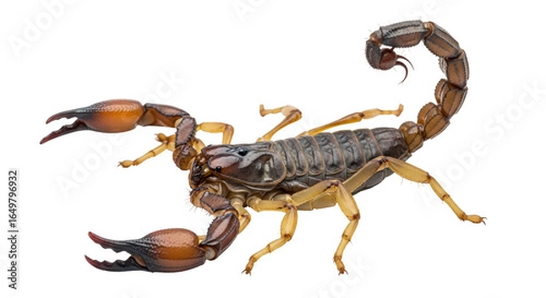 Fototapeta Isolated scorpion with claws