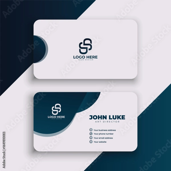 Obraz Clean style modern business card template