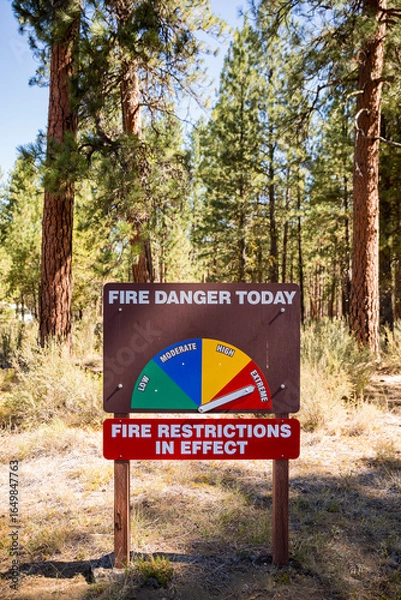 Obraz Extreme Fire Danger Sign