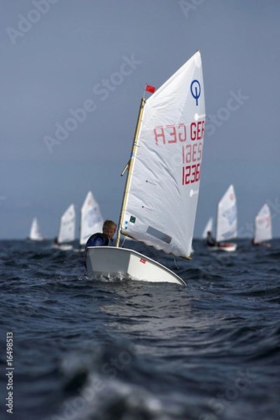 Obraz kleines Boot auf hoher See