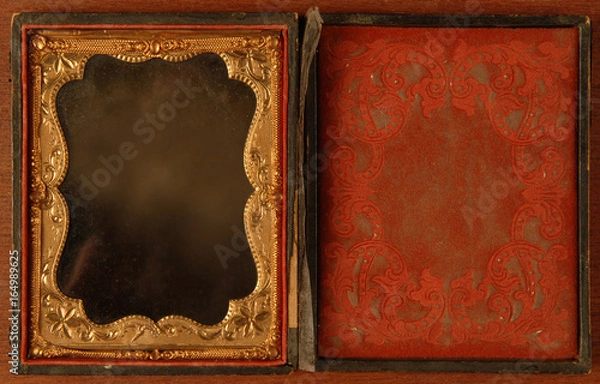 Obraz Antique tintype photo frame, late eighteenth early nineteenth century.