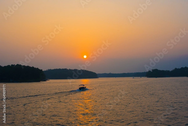 Fototapeta Lake Hamilton Sunset