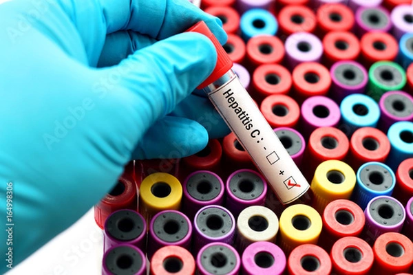 Obraz Blood sample positive with hepatitis C virus