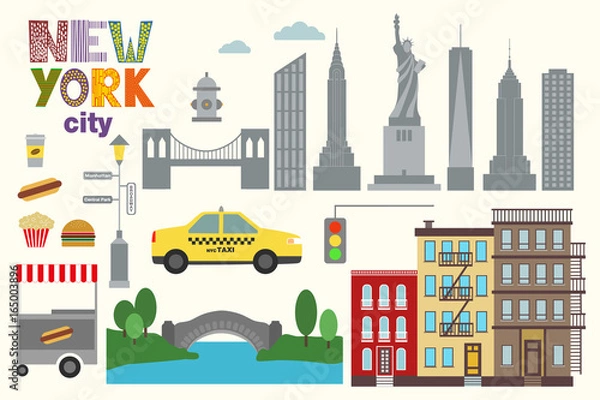 Obraz New York city elements