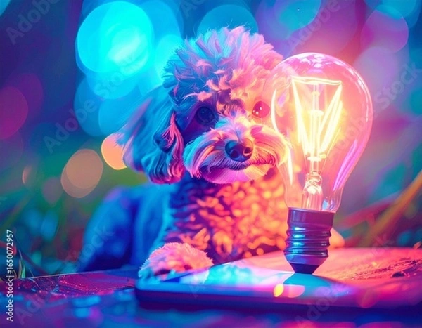 Obraz トイプードルの閃き