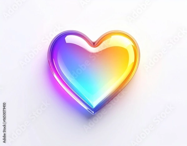 Obraz 虹色のハート